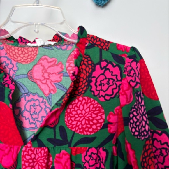 Michelle McDowell You’re Mine Roses Floral Red and Green Blouse - Picture 2 of 7